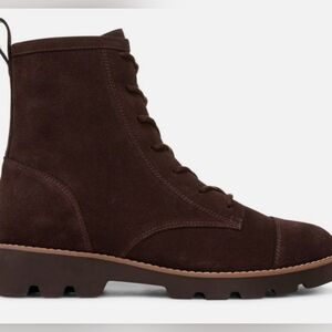 Sizex6 - VIONIC Brown Suede Combat Boots